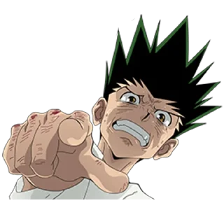 Telegram sticker 😖 Hunter x Hunter @Nekostickerss