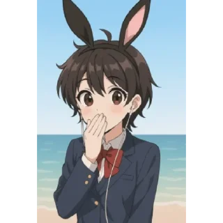 Telegram sticker ❤️ 여장갤러리백휘오토코노코버튜버세루