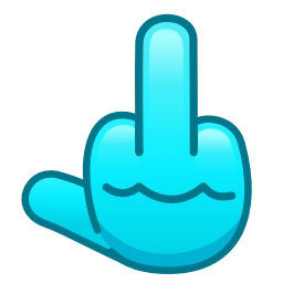 Sticker 🖕 Фуксиана-2. Больше на @emoji_gray
