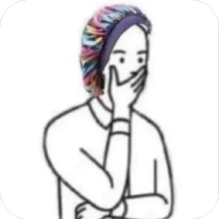 Telegram sticker 🫥 headwoman