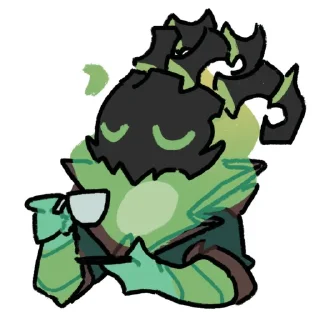 Telegram sticker ☕ ♡ Трешик ♡ | League of Legends