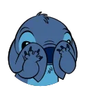 Telegram sticker 😭 Stitch ¦ @figurinhasWa