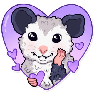 Video sticker 💜 awesomepossum (@kotypic)