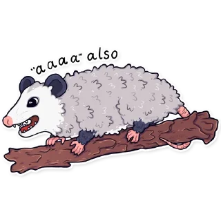 Telegram sticker 🅰️ awesomepossum (@kotypic)