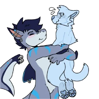Телеграм стикер 👐 Silver The Shark