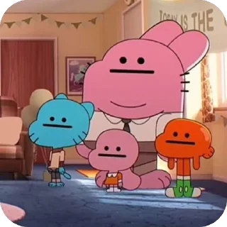 Telegram sticker 🫥 Gumball :: @fStikBot