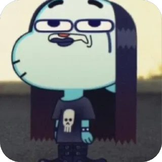 Telegram sticker 🫥 Gumball :: @fStikBot