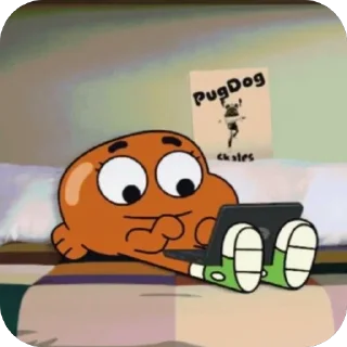Telegram sticker 🫥 Gumball :: @fStikBot
