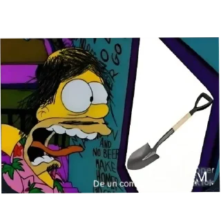 Sticker 📖 Homero se asusta con.... :: @fStikBot
