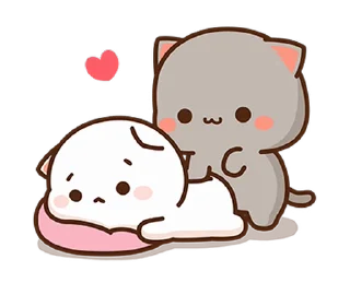 Telegram sticker 🥺 Peach Cat & Friends @PeachLovesGoma