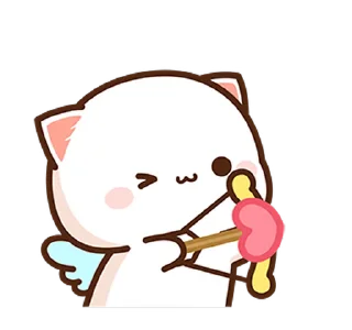 Sticker 💘 Peach Cat & Friends @PeachLovesGoma