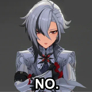Telegram sticker 😑 Arlecchino Арлекино Genshin impact Геншин Импакт