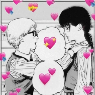 Telegram sticker ❤️ Человек-Мотопила 2 by juchara333:: @fStikBot