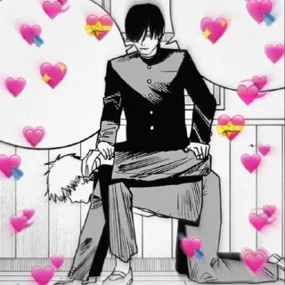 Telegram sticker ❤️ Человек-Мотопила 2 by juchara333:: @fStikBot