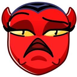 Telegram sticker 🤨 Deviless Emoji - @TgSticker