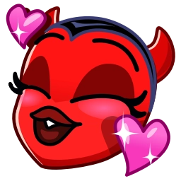 Telegram sticker 🥰 Deviless Emoji - @TgSticker