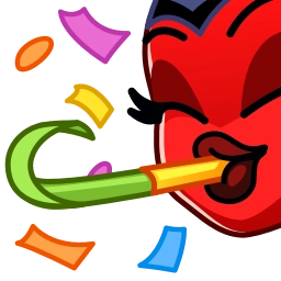 Telegram sticker 🥳 Deviless Emoji - @TgSticker