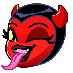 Telegram sticker 😜 Deviless Emoji - @TgSticker
