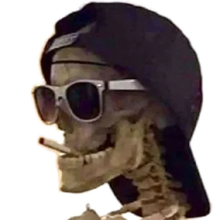 Telegram stiker 🚬 Skeletons Top