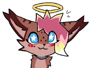 Telegram sticker 😇 Amely The Lynx