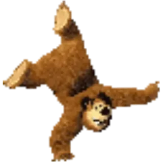 Телеграм стикер 🐻 ПИКСЕЛЬНЫЕ ПЁЗДЫ