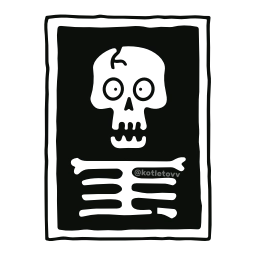 Sticker 🦴 адаптив статусики @kotletovvemoji