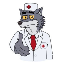 Telegram stiker 👨‍⚕️ Волчара | @Premium_Stikers