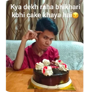 Telegram sticker 🎂 Work out legend