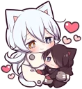 Video sticker ❤ White Kitten (2)