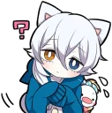 Video sticker ❓ White Kitten (2)
