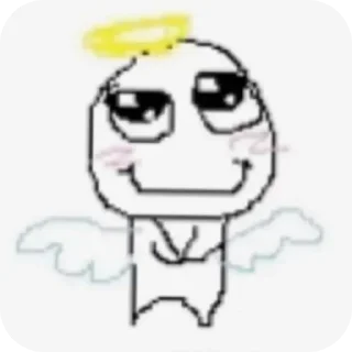 Телеграм стикер 😇 Моя честная реакция