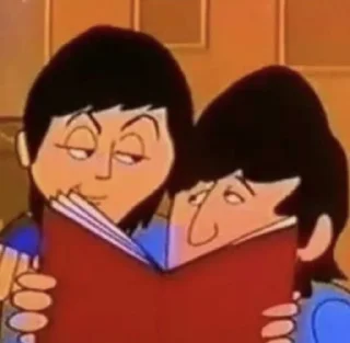 Telegram sticker 😏 The Beatles cartoon (ToffaBoo)