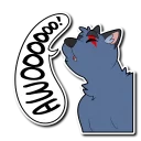 Telegram stiker 🐺 Crimsonred & Kay