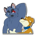Telegram stiker 👃 Crimsonred & Kay