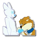 Telegram stiker 💦 Crimsonred & Kay