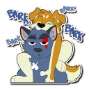 Telegram stiker 😑 Crimsonred & Kay
