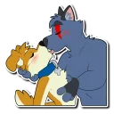 Telegram stiker 💋 Crimsonred & Kay
