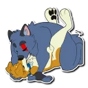 Telegram stiker 💦 Crimsonred & Kay