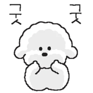 Telegram sticker ⭐ 꽤발랄 고희동 @moe_sticker_bot