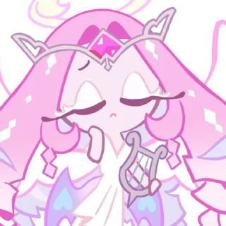 Telegram sticker 💘 ꒰‌ ♡゙̼  🍰ㅤEternalSugarCookie 🪽:: @CookieRunEmojiplus