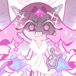 Telegram sticker 💘 ꒰‌ ♡゙̼  🍰ㅤEternalSugarCookie 🪽:: @CookieRunEmojiplus