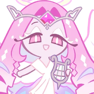 Telegram sticker 💘 ꒰‌ ♡゙̼  🍰ㅤEternalSugarCookie 🪽:: @CookieRunEmojiplus