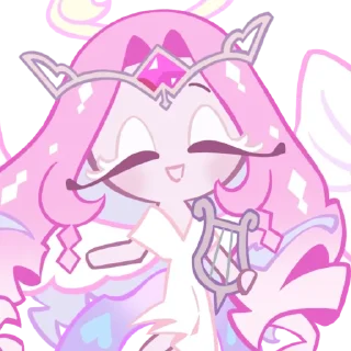 Telegram sticker 💘 ꒰‌ ♡゙̼  🍰ㅤEternalSugarCookie 🪽:: @CookieRunEmojiplus