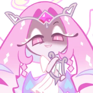 Telegram sticker 💘 ꒰‌ ♡゙̼  🍰ㅤEternalSugarCookie 🪽:: @CookieRunEmojiplus