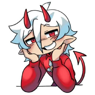 Sticker 😈 Люцик!! Автор: @breadddddddick