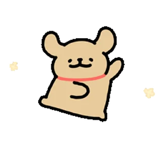 Video sticker 😊 小小金毛篇 (線條小狗  Maltese) @kal_pc