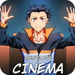 Telegram sticker 🙌 🙌 ABSOLUTE CINEMA 🙌