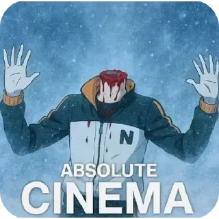 Telegram sticker 🙌 🙌 ABSOLUTE CINEMA 🙌