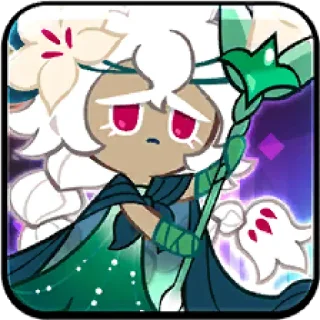 Telegram sticker 🤩 White Lily Cookie • @run_cookie_run