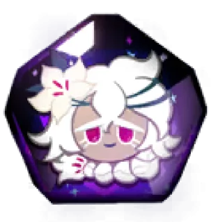 Telegram sticker 🤩 White Lily Cookie • @run_cookie_run